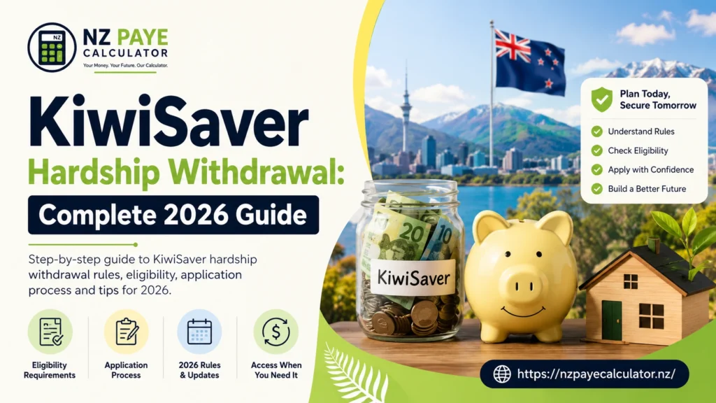 KiwiSaver Hardship Withdrawal Complete 2026 Guide for New Zealand, including eligibility, application process, and withdrawal rules