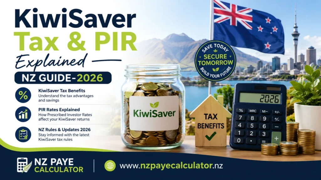 KiwiSaver Tax & PIR explained for New Zealand with 2026 tax rates, KiwiSaver tax benefits and prescribed investor rate guide