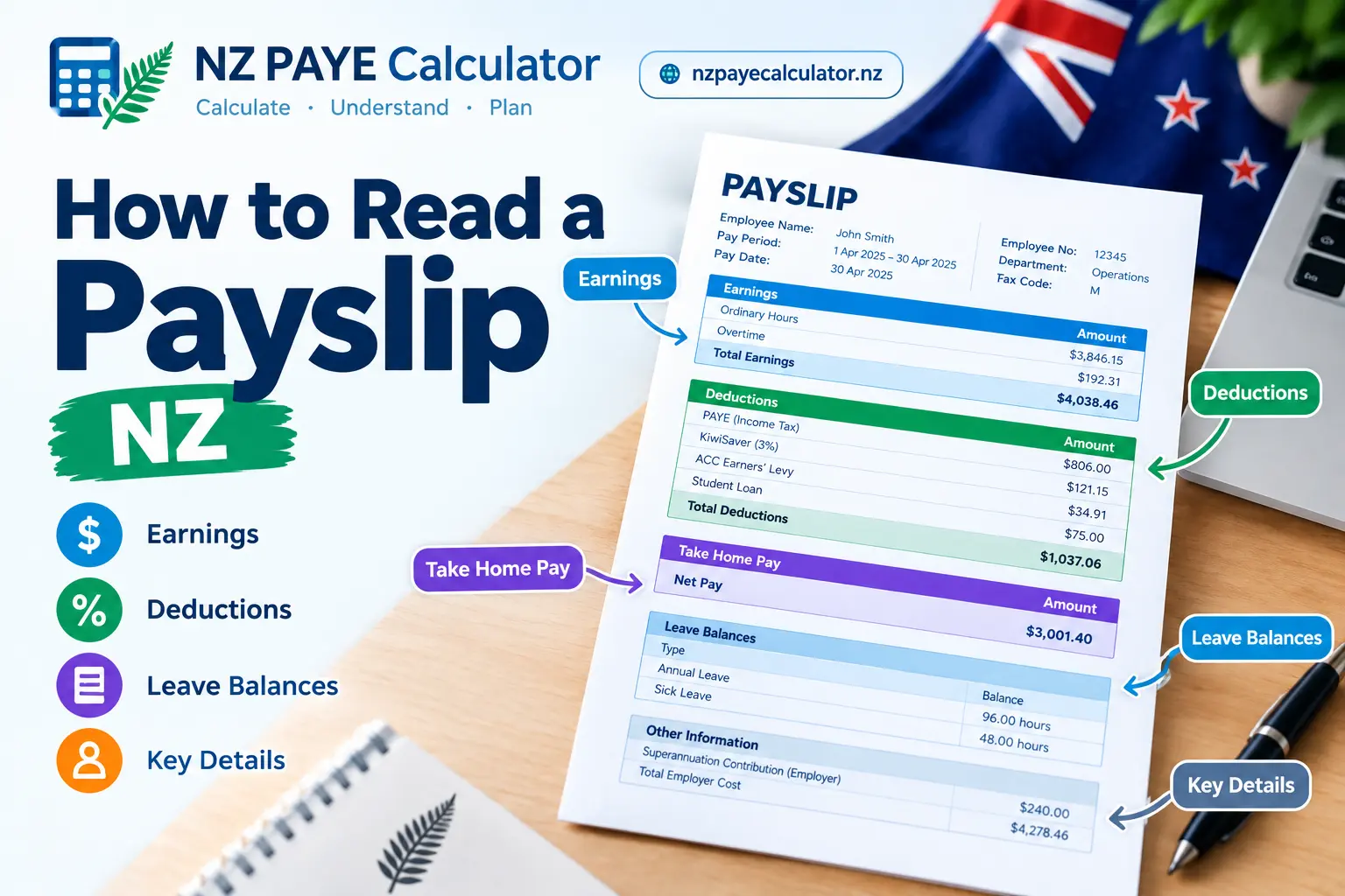 how to read a payslip NZ