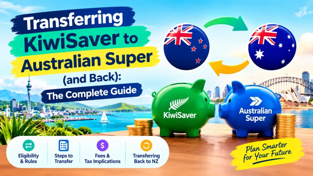 Transferring KiwiSaver to Australian Super and back to New Zealand — eligibility, transfer steps, fees and tax guide