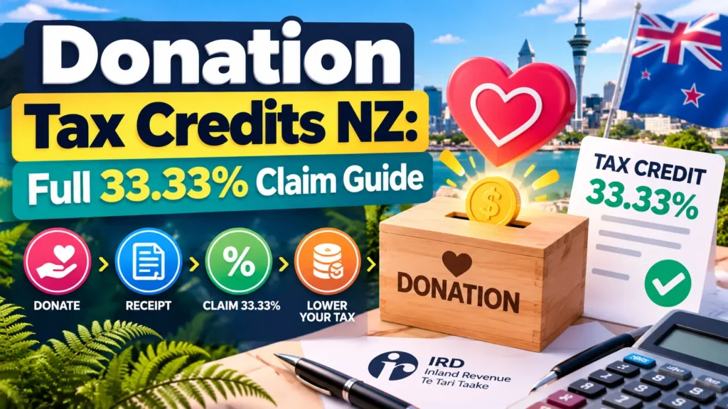 Donation Tax Credits NZ 33.33% claim guide for charitable donations